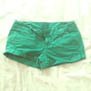 Green shorts