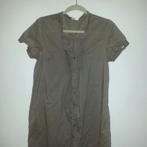 Taupe Shirt dress