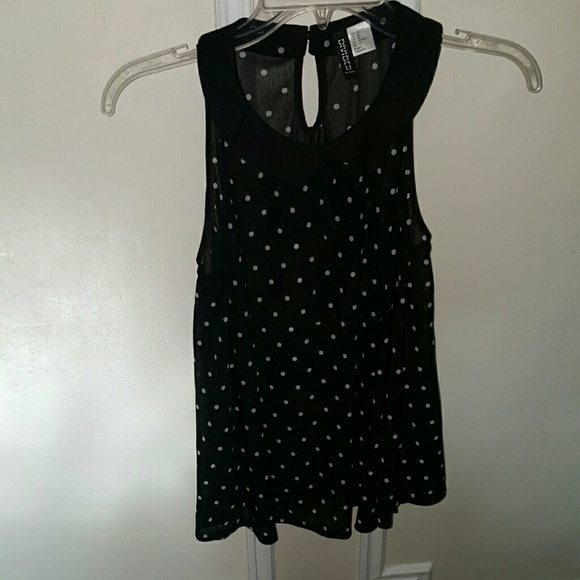 Sleeveless sheer top