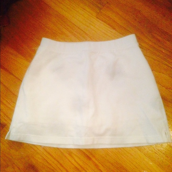 Plain white skort