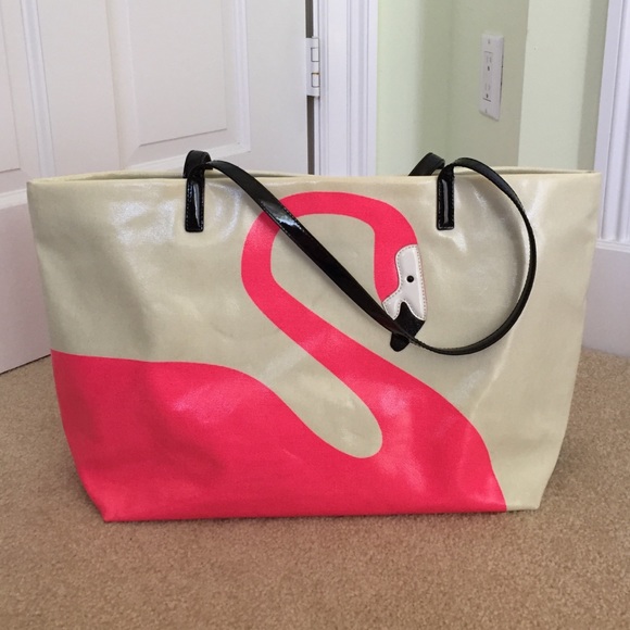 USED Kate Spade Flamingo Tote