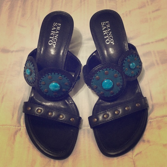 Franco Sarto Embellished Wedges, size 9