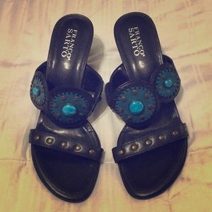 Franco Sarto Embellished Wedges, size 9