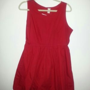 Red summer dress