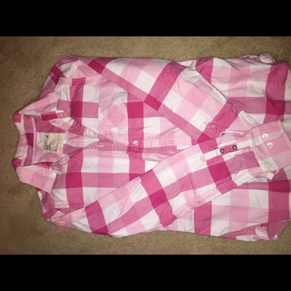 Pink long sleeve blouse