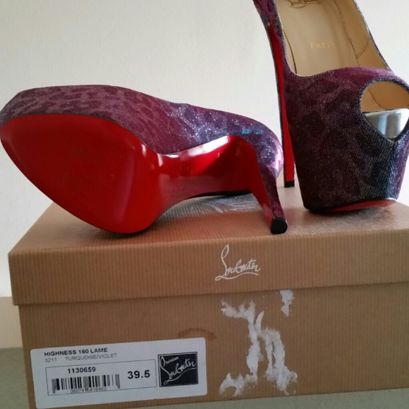 **SOLD**Christian Louboutin Highness Lame - Picture 2 of 4