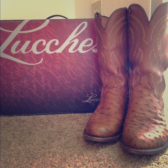 Gorgeous Ostrich Lucchese Men's Boots