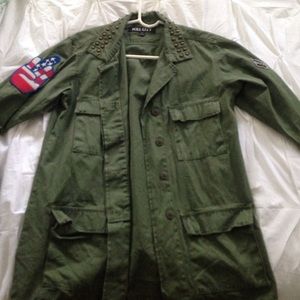 Urban outfitters military cargo jacket