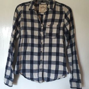 XS Hollister Platted Long Sleeve Shirt