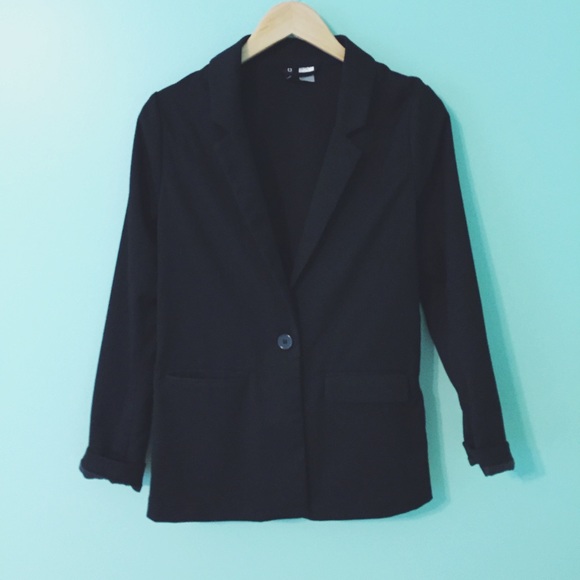 🚫SOLD🚫 Black Single Button Women's Blazer