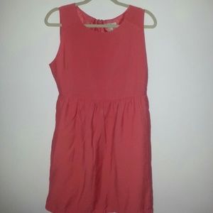 Pink-coral short dress