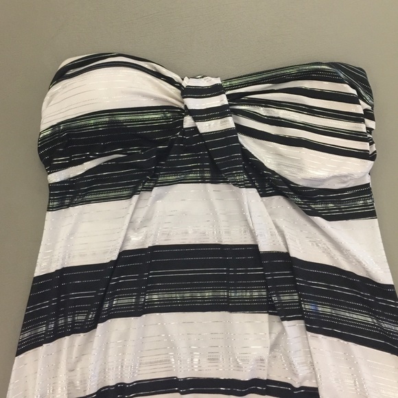 Black and white evening dress - Picture 2 of 2