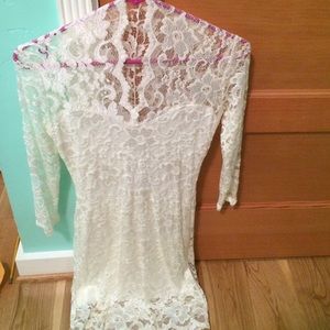 White lace dress