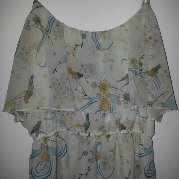 Floral and bird print dress - Picture 3 of 3