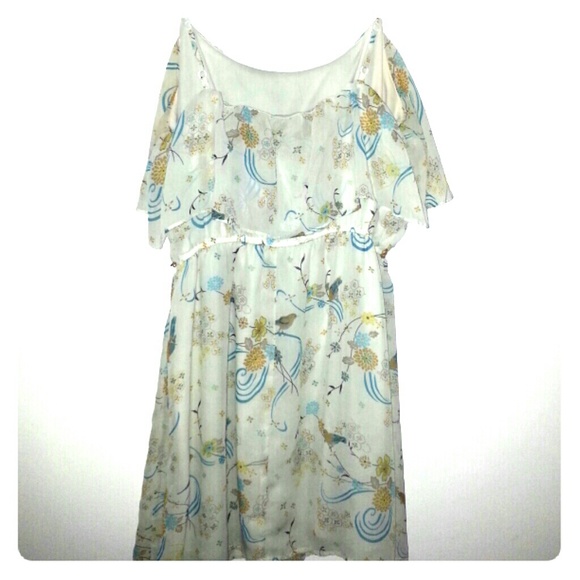 Floral and bird print dress - Picture 1 of 3