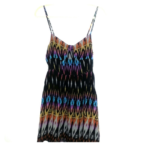 Rainbow jungle print dress - Picture 1 of 4