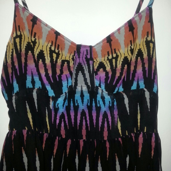 Rainbow jungle print dress - Picture 2 of 4