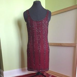 topshop beaded flapper dress Sapphire Blue 1920's Beaded Flapper Dress-Avignon main image 1