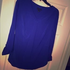 Brand new! Chiffon royal blue shirt