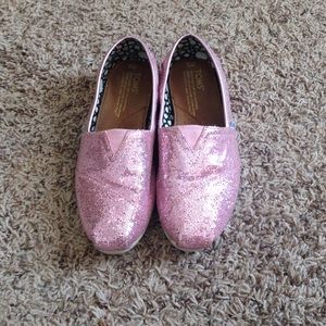 Pink Sparkle TOMS