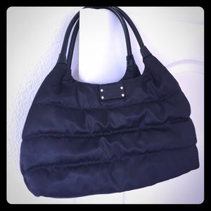 Kate Spade Black Nylon Quilted Handbag