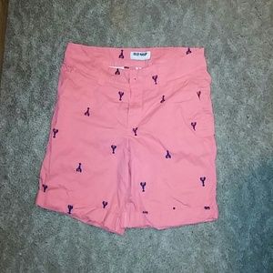 Lobster embroidered bermuda shorts