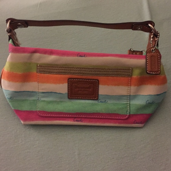 Used coach bag, multicolored watercolor!