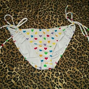 Rainbow Hearts Bikini Bottom
