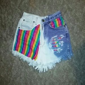 High waisted Dead Thread Revival shorts