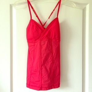 Lululemon tank and Bebe organza trench bundle