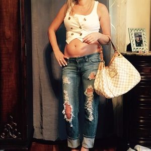 Bebe cropped lace vest