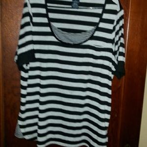 Black striped shirt