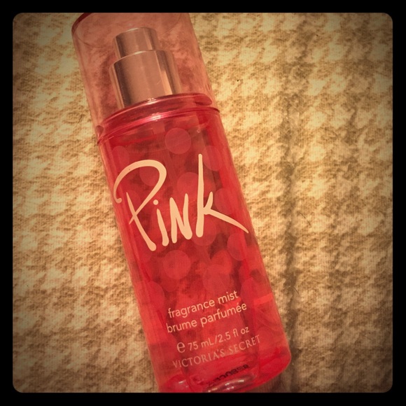 Pink perfume fragrance mist