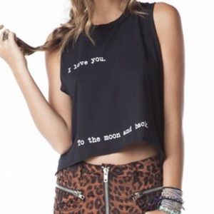 Brandy Melville "I love you to the moon" shirt