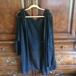 Brandy Melville Black Knit Cardigan