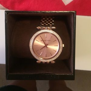 Rose gold Michael Kors watch