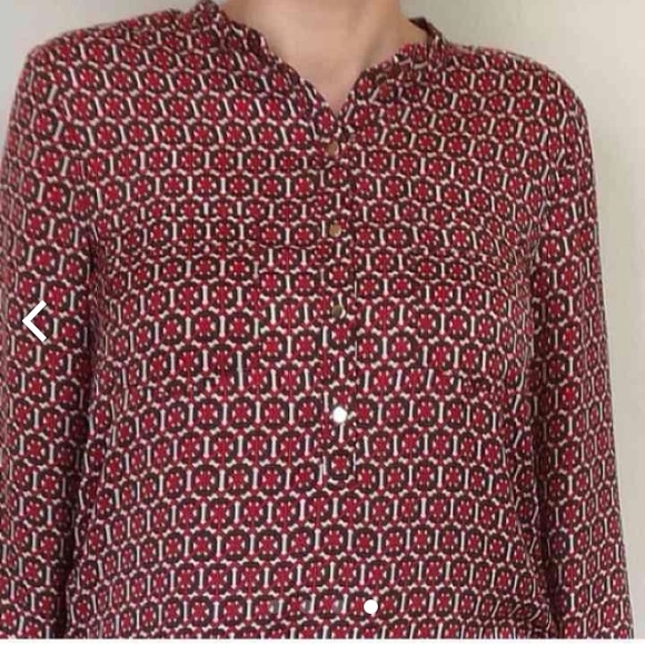 Chic Geometric silk blouse H&M. - Picture 3 of 4