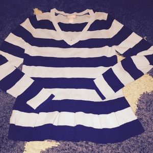 Navy & Teal Banana Republic Sweater