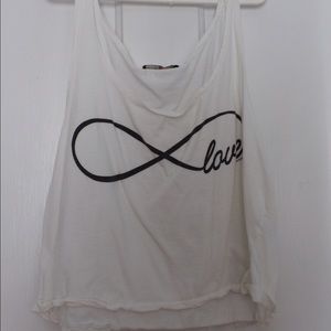 Infinity Love Cropped Tank Top