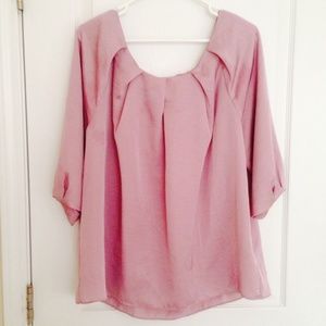 Floaty lilac popover blouse from Talbots