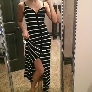Striped maxi dress S