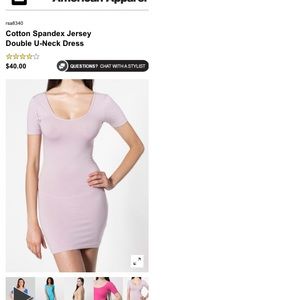 American Apparel double-u neck dress/top