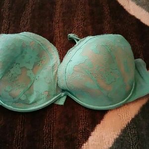 Lane Bryant mint lace plunge bra