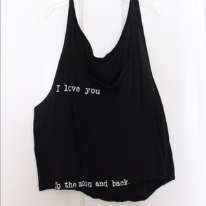 I love you to the moon and back tank