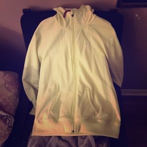 Yellow Nike dry fit hoodie- never worn
