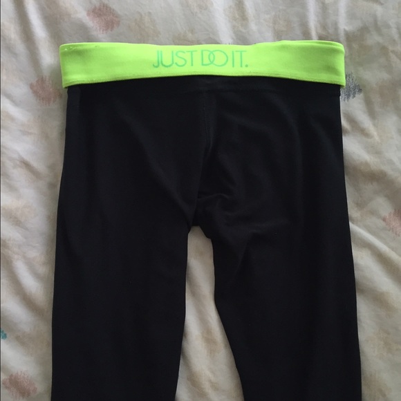 SOLD Nike Crop Leggings Neon Green Relay Pro