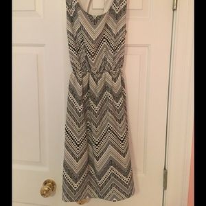 Black and White Patterned Dress