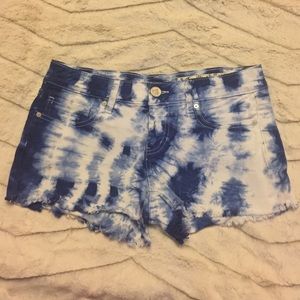 Tie dye shorts