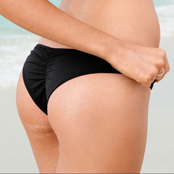 Victorias Secret cheeky ruched thong bikini bottom