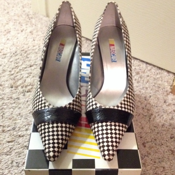 NASCAR checkered heels *VERY RARE*